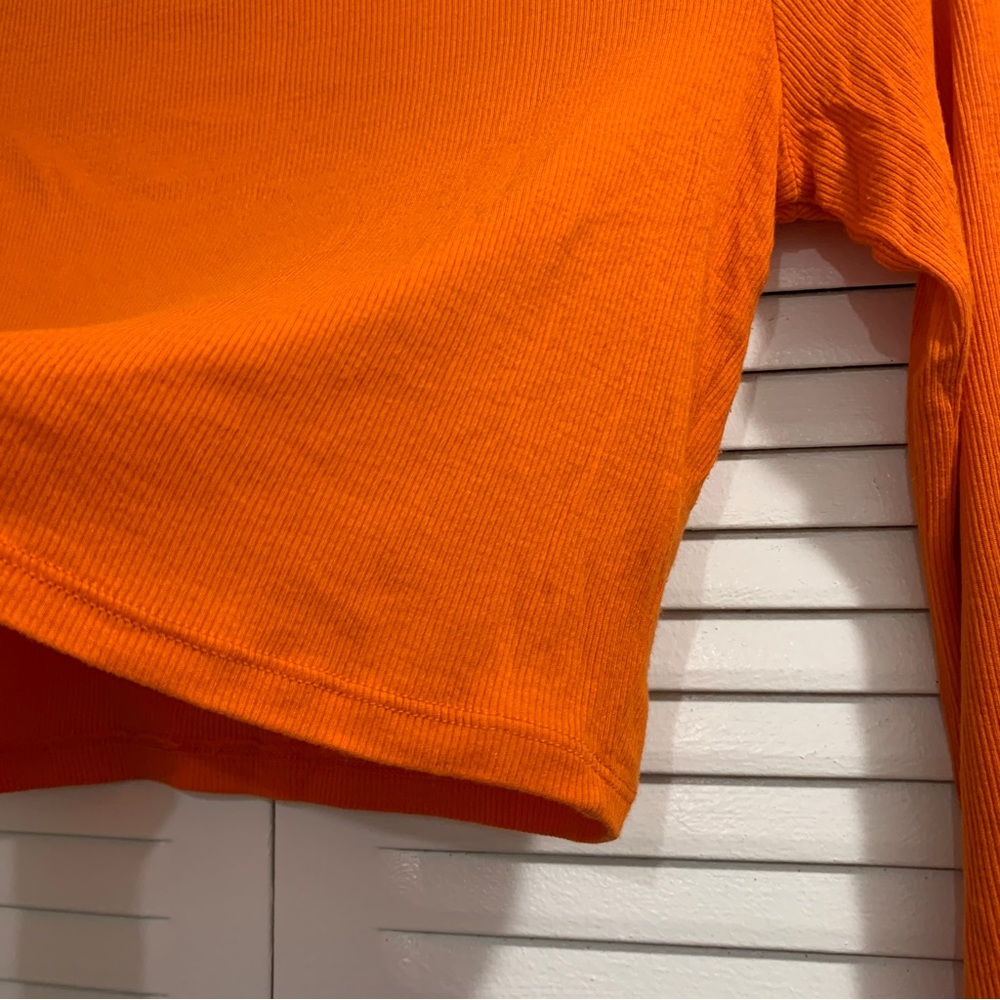 Cotton Citizen The Verona Crop Shirt Orange Size Small - Picture 6 of 10